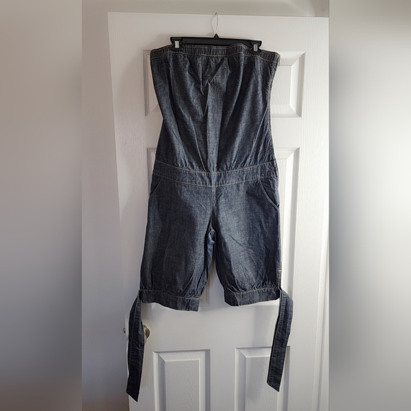 Baby Phat Pants - Baby Phat Dark Denim Strapless Romper